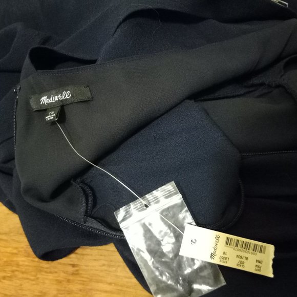 NWT Madewell V-Back Covered Button Front Wide Leg Sleeveless Jumpsuit- Sz 10 NYE - Picture 9 of 15